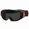 Ergodyne Skullerz MODI OTG Anti-Scratch/Enhanced Anti-Fog Safety Goggles with Elastic Strap, Smoke Lens 60301